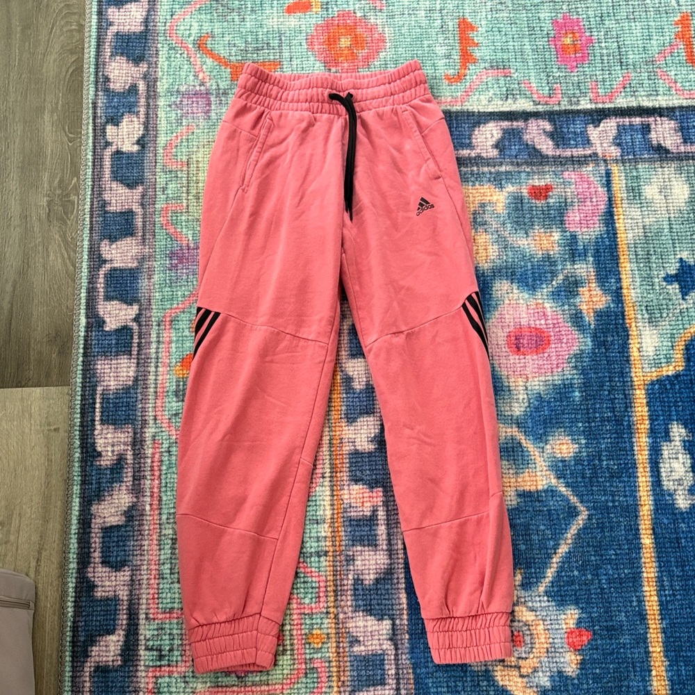 Adidas Coral Joggers with Black Accents
